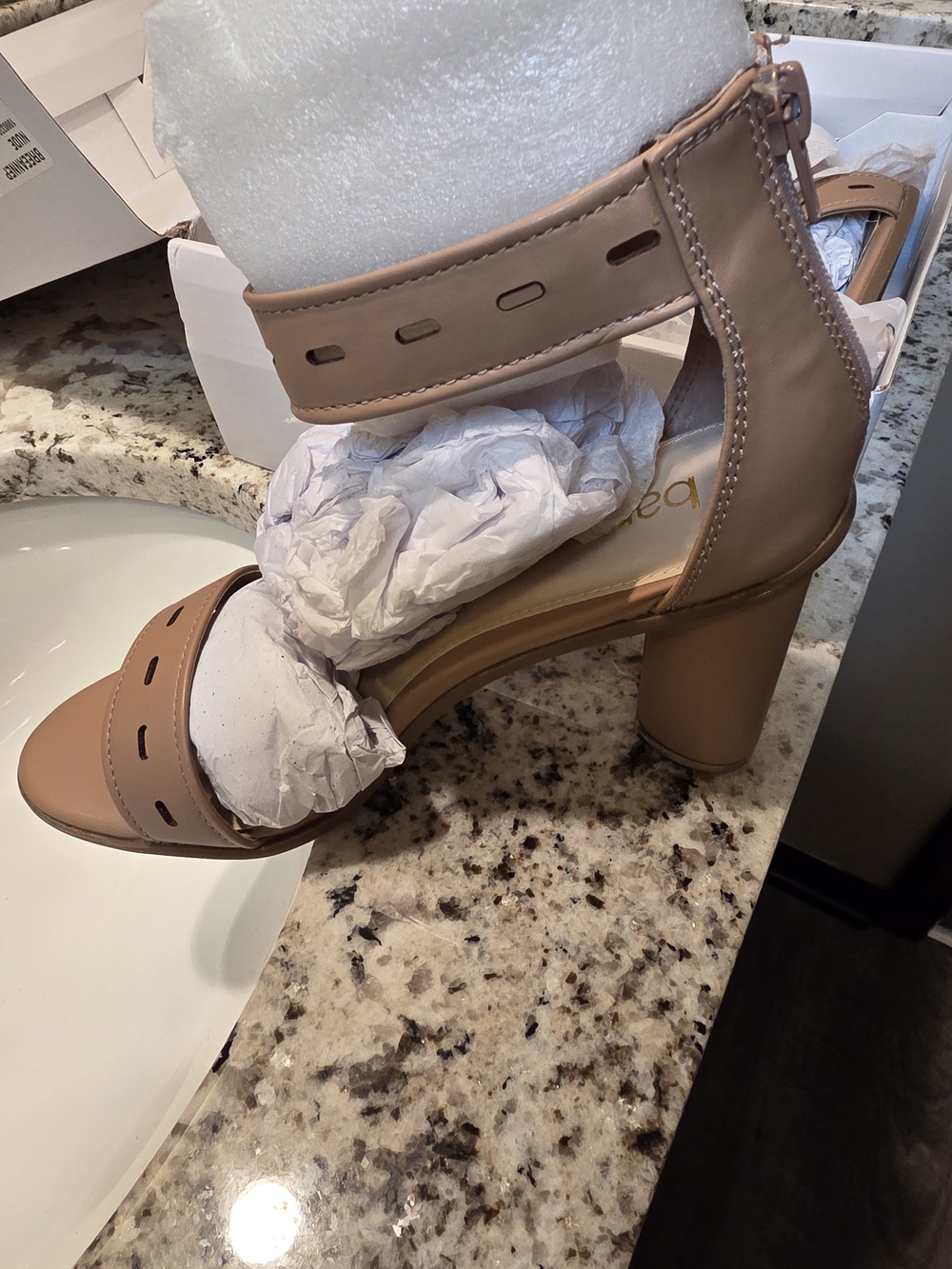 Women’s Blush Ankle-Strap Block Heel Sandal
